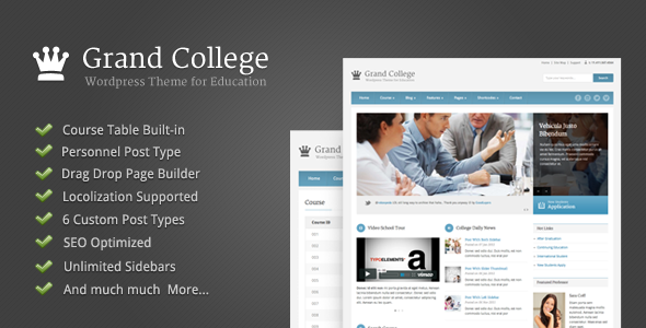 Tema WordPress Grand College