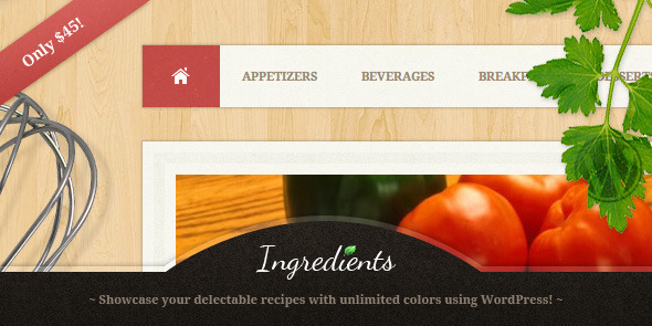 Tema WordPress Ingredients